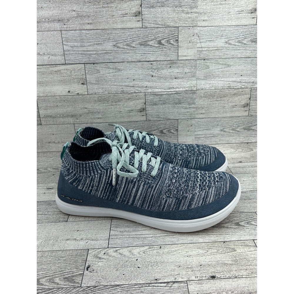 Altra‎ Vali Blue White Knit Walking Sneakers Women Sz 8.5 AFW1884A-4 Low Top - Picture 9 of 15